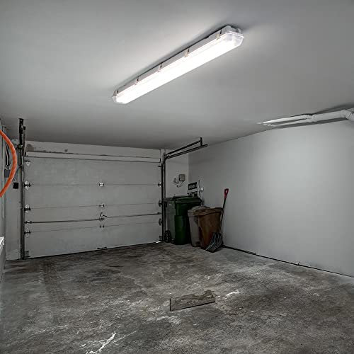 etc-shop LED Wannen Leuchte 120 cm Decken-Lampe Feuchtraum- Nassraum- Keller- Werkstatt- Büro- Beleuchtung IP65 6400K