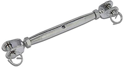 Mnixy Edelstahl Wantenspanner M10 mit 2 Gabeln, 1 Stk, rostfrei, poliert, V4A AISI 316 - Tecklenborg Kegel GmbH