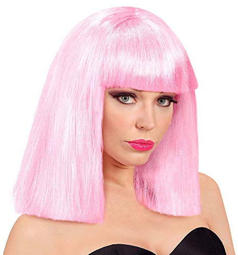 W WIDMANN MILANO Party Fashion - Perücke Showgirl, Long Bob mit Pony, Kurzhaarperücke für Karneval, Halloween, Festival