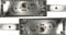 PREFER - Coppia di serrature laterali per serranda chiave punzonata catenacci prolungati + 25 mm. - cilindro tondo con chiave punzonata - Sporgenza cilindro mm - 156 l x 55,4 h x 15,5 p mm