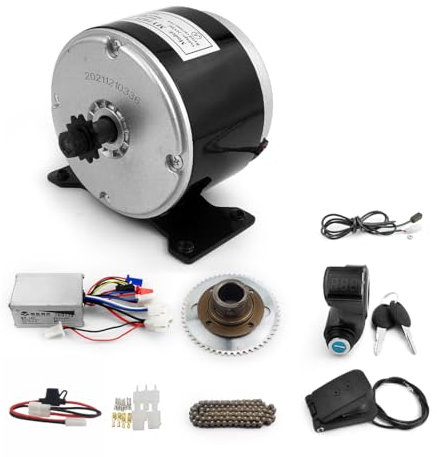 L-faster Elektrisches Driftkart-Motor-Kit mit Gaspedal, 24 V, 250 W, gebürsteter Hochgeschwindigkeits-Motor, Geschwindigkeit, gesteuert durch Gaspedal