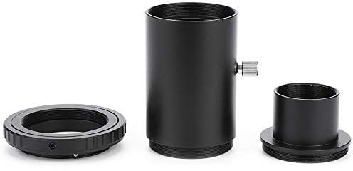 Telescope Extension Tube, 1.25in Telescope Mount Adapter + Extension Tube M42 Thread T‑Mount Adapter T2 Ring for F Mount Camera