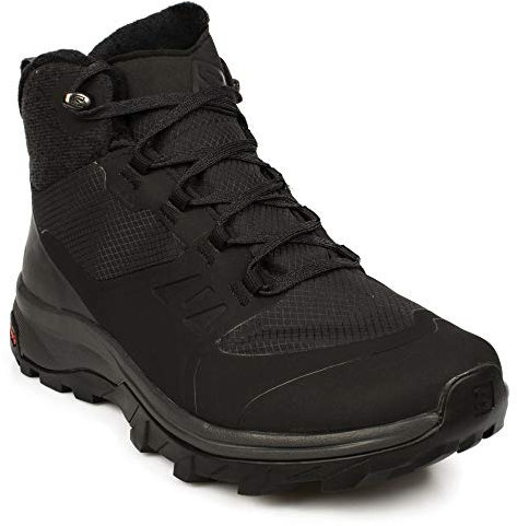Salomon Outsnap Climasalomon™ Waterproof (wasserdicht) Damen Winterschuhe, Schwarz (Black/Ebony/Black), 43 1/3 EU