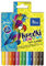 Tetis Jumbo Buntstifte Set 12 Farben Buntstifte rund Malstifte mit weicher Mine Bunt- Stifte für Kinder Jumbo Grip Farbstifte rund weich hohe Qualität