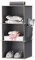 YOUDENOVA Hängeregal Schrankorganizer Stabiler Kleiderschrank Organizer Hängeaufbewahrung Ordnungssystem mit MDF-Platten und Bambus-Stock verstärkt 3 Fächer Grau