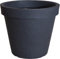 Muddy Hands Large Stone Effect Plant Pot Outdoor Garden Round Flower Tree Plastic Planter (Ø - 50cm, Anthracite)
