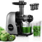 Juicer Machines, HOUSNAT Slow Masticating Juicers Whole Fruit and Vegetable, Professional Cold Press Juicer Extractor with Quiet Motor and Reverse Function Easy to Clean, Brush & Recipes Included