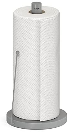 stardis Küchenrollenhalter Simply Edelstahl matt gebürstet Rollenhalter Stabil Und Langlebig Papierrollenhalter (grau)