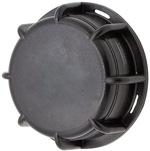 VARIOSAN IBC Adapter Kappe, S60x6, Innengewinde, Kunststoff, schwarz (S60x6 x 3/4 (Verschlusskappe))