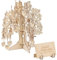 LOOPES Holzbaum Gästebuch Hochzeit Holz mit Holzherzen Lebensbaum Holz Baum Wunschbaum Hochzeitsgästebuch zum Basteln und Aufhängen für DIY Hochzeitsdeko Bastelset Handwerk Osterndeko Frühlingdeko