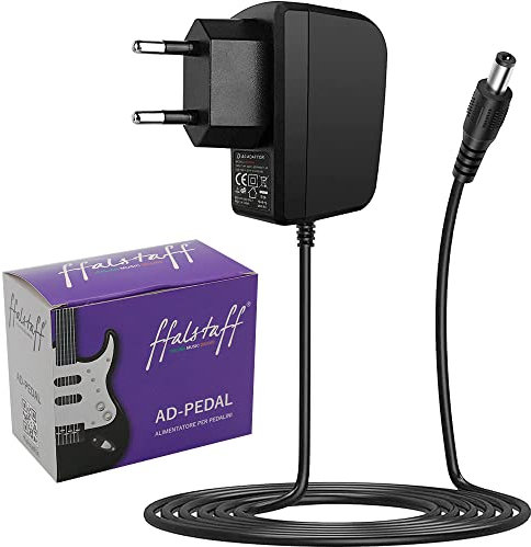 ffalstaff Fuente de alimentación para pedales adaptador de alimentación para pedal 9 V 1 A con centro negativo