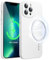 JETech Magnetisch Silikon Hülle für iPhone 13 Pro Max 6,7 Zoll, Kompatibel mit MagSafe, Handyhülle mit Voll Kamera Schutz (Weiß)