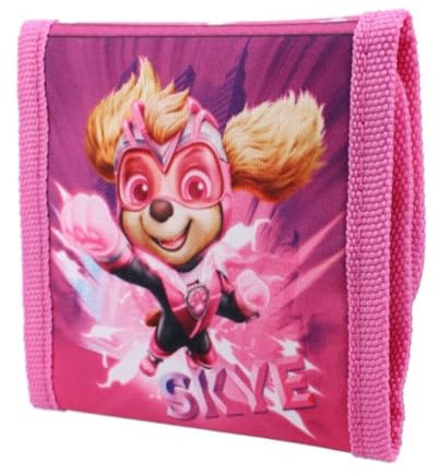mybagstory - Portefeuille - Porte Monnaie - Pat Patrouille - Rose - pour Enfant - Ecole - Maternelle - Garderie - Vacances - 10 cm