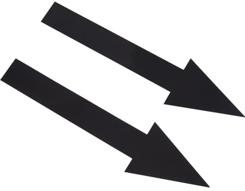 craspire 20 Stück Schwarzer Pfeil-Aufkleber, 8 x 2,(1) cm, Abnehmbar, Wasserdicht, Selbstklebend, PVC-Etiketten, Sichere Wandmarkierung, Schild, Bodenaufkleber Für Schulen, Transport, Fitnessstudios