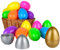AniSqui 35x Plastik Ostereier zum Befüllen, 2.52 (8.2cm) Befüllbare Ostereier, Eier zum Befüllen, Easter Eggs for Filling