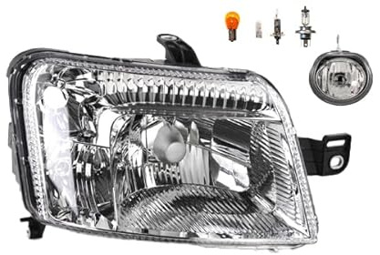 Johns, Scheinwerfer Front passend für Fiat Panda 169 08/2009 - H4 Rechts Beifahrerseite + Nebelscheinwerfer + Leuchtmittel