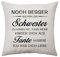 Schwester Geschenke Kissen Deko Geschenke für Schwester Idee Schwester Geburtstagsgeschenke Hochzeit Ferngeschenke für Schwester Quadratische Taille Kissenbezug (Schwester -a)