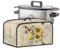 NETILGEN Slower Cooker Cover Crock Pot Dust Cover Small Appliance Cover Dust-Proof Cover Compatible for Most Slow Cookers with Mesh Pocket for Accessories, Butterfly Sunflower Retro