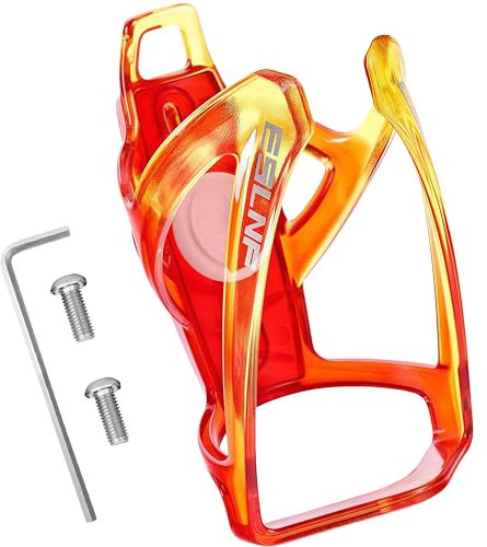 auvstar Cage Eau Vélo pour AirTag Porte-Gobelet, Vélo Porte-Bouteille pour Air-Tag Porte-Bidon Vélo, Support Bouteille Cage Bidon d'eau Airtag, Flaschenhalter Kompatibel mit Apple Airtag (Orange)