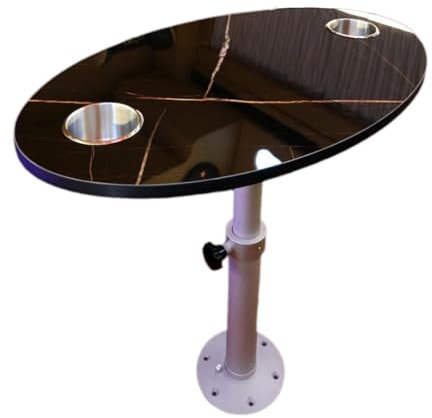 YLLSMGS Tables pour Camping-Car Table de Dinette Réglage de la Hauteur Pied de Table RV Table Amovible en Alliage D'aluminium