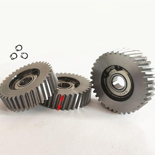 HOHOVYVY 3 Stücke Radnabenmotor,Planetengetriebe,36T 38,5 X11mm E-Bike Elektrische Fahrrad Helical Planeten Getriebe Mit 608 Lager(B)