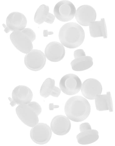 BIUDECO 24pcs Silicone Bottle Stoppers and Plugs Set, Multi-Size Round End Caps for Seasoning and Oil Bottles, Kitchen Storage Sealing Covers for Home Use