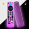 GMXT Remote Cover for Fire Stick 4k+ Max,Toshiba, Insignia Fire Tv Remote Cover, Silicone Case Glow in The Dark (Purple)