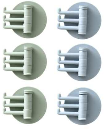TPZORJX 6 Stück Handtuchhalter- Klebehaken extra-stark,ideal als Handtuchhaken für Bad & Küche - Kinder Kleiderhaken Kinderzimmer Klebehaken Kinder Haken Garderobe Kinderhaken