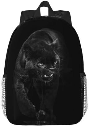 MISTRARA Animal Panther 15 Inch Lightweight Backpack Laptop Backpack Hiking Backpack Sports Backpack