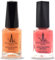 (2Pcs Set) Henna Infused Halal Nail Polish Permeable Nail Polish Vegan Long lasting Nail polish (Coral Reef, Amber)