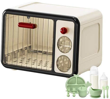 Organizer für Babyflaschen, Aufbewahrungsbox für Babyflaschen, zusammenklappbarer Organizer für Stillflaschen, staubdichte Aufbewahrung für Besteck zum Kochen