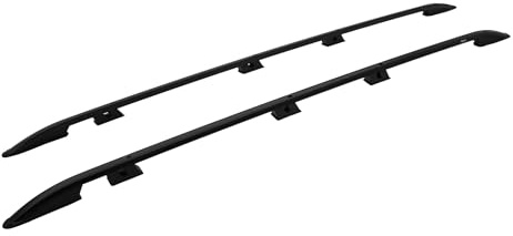 TURTLE kompatibel mit Opel Vivaro (Mk3) 2019-2024 / Langes Version Crown Dachreling | SCHWARZ