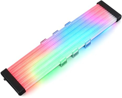 Cable de Placa Base ARGB, Cables de Fuente de Alimentación RGB, Tiras LED, Interfaz Múltiple, Efectos Visuales Sorprendentes, Instalación Flexible y (X12 de Ancho (para Cable de