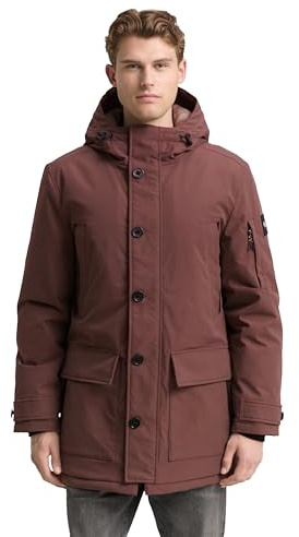 TOM TAILOR Herren 1046973 Parka aus wasserabweisendem Material