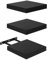 FURNITABLE Schweberegal 3er Set Kompakt 20x20cm Wandregal MDF für Bad, Küche, Flur - Schwarz