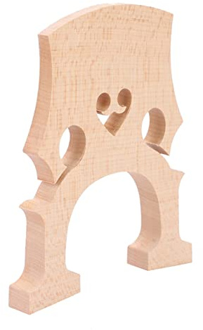 Parti di Sostituzione del Ponte a Violoncello in Legno di Acero per Violoncelli 4/4 e 3/4 con Durata Solida e Eccellente Trasmissione Sonora (4/4)