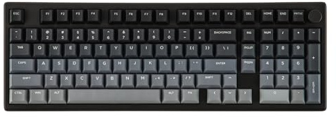 EPOMAKER Galaxy100 Lite QMK/VIA Aluminum Keyboard, 8000mAh, Numpad, Wired/BT/2.4Ghz, Hot Swap, Creamy Sound, RGB, Gasket, Wireless Gaming Keyboard (Black, Marble White Switch)