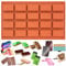 FSC Lot de 20 moules rectangulaires en silicone pour muffins, cupcakes, savons, 29,5 x 17,5 x 1,3 cm