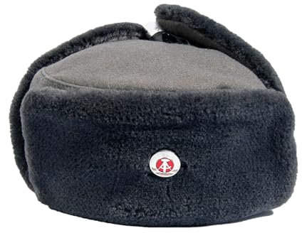 Gr.57 NVA Wintermütze Heer Soldat neuwertig - Männer, Winteraktivitäten - Grün/Grau, Trapper-Hut