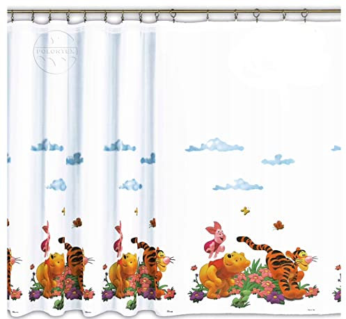WINNIE THE POOH Voile Net Curtain 150 cm width x 145 cm drop