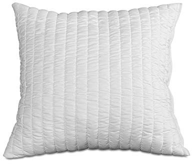 Evergreenweb - 2er Set Orthopädisches viscoelastischen Kopfkissen Größe 50x50 hoch 15 cm mit Memoryschaum-Flocken, weiches Effekt Gänsedaunen hypoallergen für alle Sofa Matratzen und Betten, Angebote