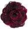CAISHA Scrunchie Haarteil Haargummi Dutt Haarverdichtung Groß Emilia Gewellt Unordentlich DM15cm Rot Mix G30E