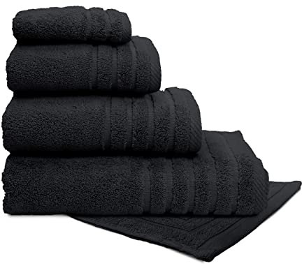 BAILARINA - Toalla baño Lisa 500 Gr. Medida: Lavabo (50x100 cm). Negro