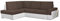 MOEBLO Ecksofa mit Schlaffunktion mit Bettkasten Sofa Couch L-Form Polstergarnitur Wohnlandschaft Polstersofa mit Ottomane Couchgranitur mit Bettfunktion - Aldo Mini (Anthrazit, Ecksofa Rechts)