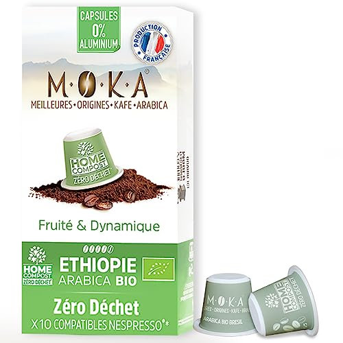 Pack de 10 capsules café Moka Arabica d'Ethiopie