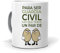 Taza para ser Guardia Civil Hay Que Tener un par de Huevos