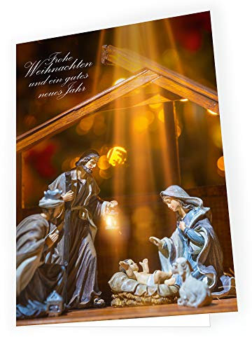 Seelenzauber Weihnachtskarte Heilige Familie mit passendem Umschlag 2x Karte 2x Umschlag