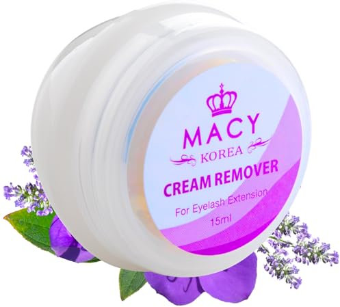 P-Beauty Wimpernremover Cream - Macy | Lash Extension Entferner | Entfernung Wimpernverlängerung & Wimpernkleber | hautfreundliche, schnelle Kleberentfernung für künstliche Wimpern | 15g - Geruchlos