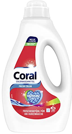 Coral Flüssigwaschmittel Fresh Color für bunte Wäsche , 1000 ml