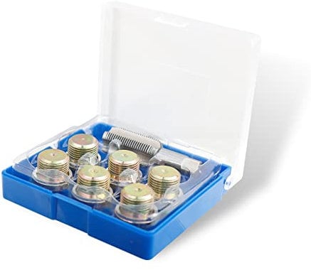 CCLIFE 13tlg Ölablassschraube Reparatur Satz M20 x 1,5 mm Gewinde Reparatu Reparatursatz für Ölablassschraube